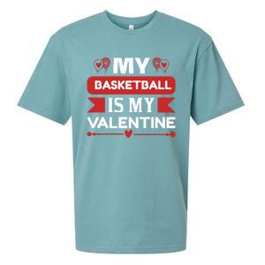 My Basketball Is My Valentine Sueded Cloud Jersey T-Shirt