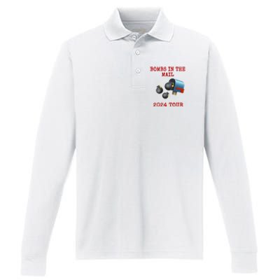 Morgue Bombs In The Mail Performance Long Sleeve Polo