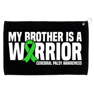 My Brother Is A Warrior Cerebral Palsy Awareness Gift Grommeted Golf Towel