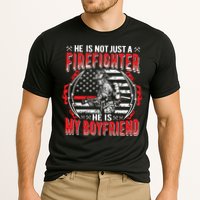 My Boyfriend Is A Firefighter Thin Red Line Fire Girlfriend Cooling Performance Crew T-Shirt