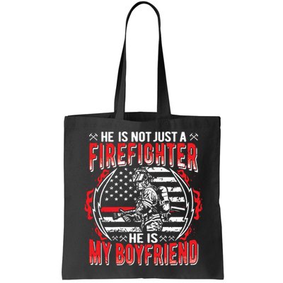 My Boyfriend Is A Firefighter Thin Red Line Fire Girlfriend Bag