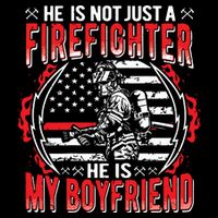 My Boyfriend Is A Firefighter Thin Red Line Fire Girlfriend Youth Performance Sprint T-Shirt