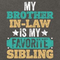 My Brotherinlaw Is My Favorite Sibling Humor Family Retro Cotton Canvas Backpack