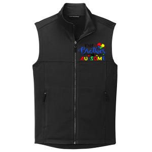 My Brother Is AuSome Autism Puzzle Piece Autism Awareness Baby Collective Smooth Fleece Vest