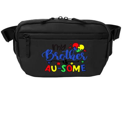 My Brother Is AuSome Autism Puzzle Piece Autism Awareness Baby Crossbody Pack