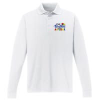 My Brother Is AuSome Autism Puzzle Piece Autism Awareness Baby Performance Long Sleeve Polo