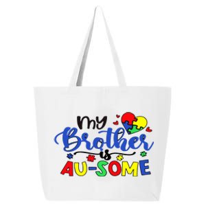 My Brother Is AuSome Autism Puzzle Piece Autism Awareness Baby 25L Jumbo Tote