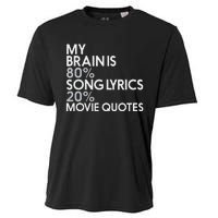 My Brain Is 80 Song Lyrics 20 Movie Quotes Music Film Cooling Performance Crew T-Shirt