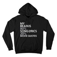 My Brain Is 80 Song Lyrics 20 Movie Quotes Music Film Hoodie