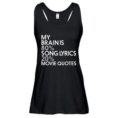 My Brain Is 80 Song Lyrics 20 Movie Quotes Music Film Ladies Essential Flowy Tank