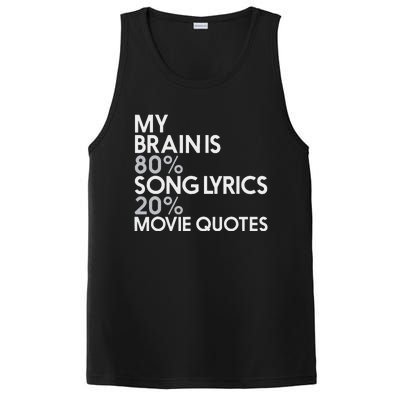 My Brain Is 80 Song Lyrics 20 Movie Quotes Music Film PosiCharge Competitor Tank