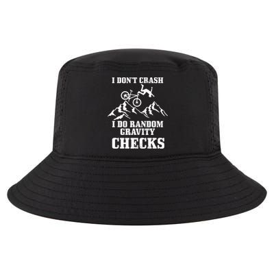 Mountain Bike I Don't Crash Do Random Gravity Checks Funny Cool Comfort Performance Bucket Hat