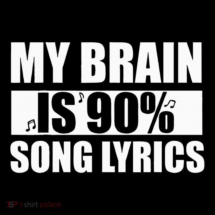 My Brain Is 90 Percent Song Lyrics Funny Music Lover Flatbill Hat