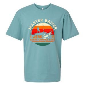 Master Baiter I’m Always Jerking My Rod For A Fishing Lovers Sueded Cloud Jersey T-Shirt