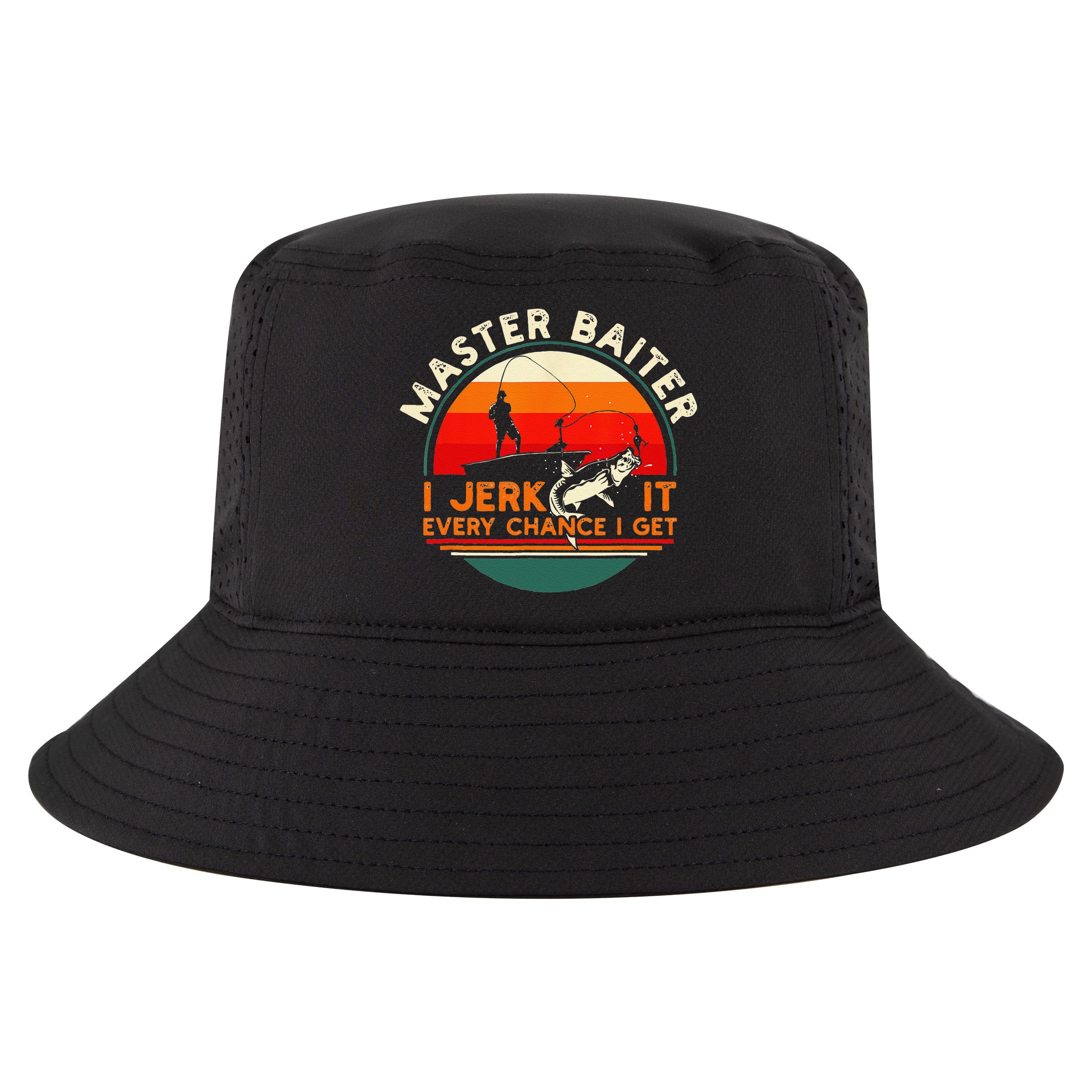 Master Baiter I’m Always Jerking My Rod For A Fishing Lovers Cool Comfort Performance Bucket Hat