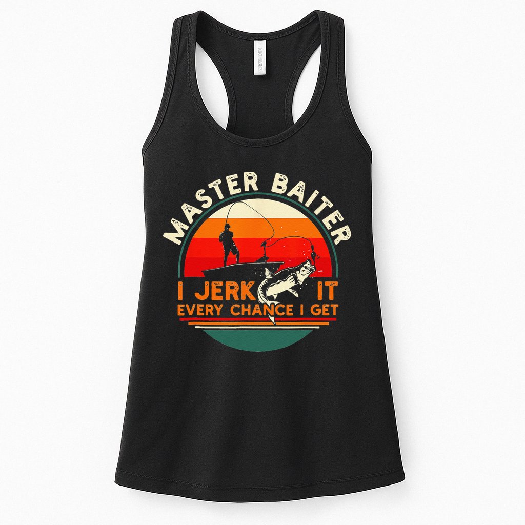 Master Baiter I’m Always Jerking My Rod For A Fishing Lovers Womens Tank Top