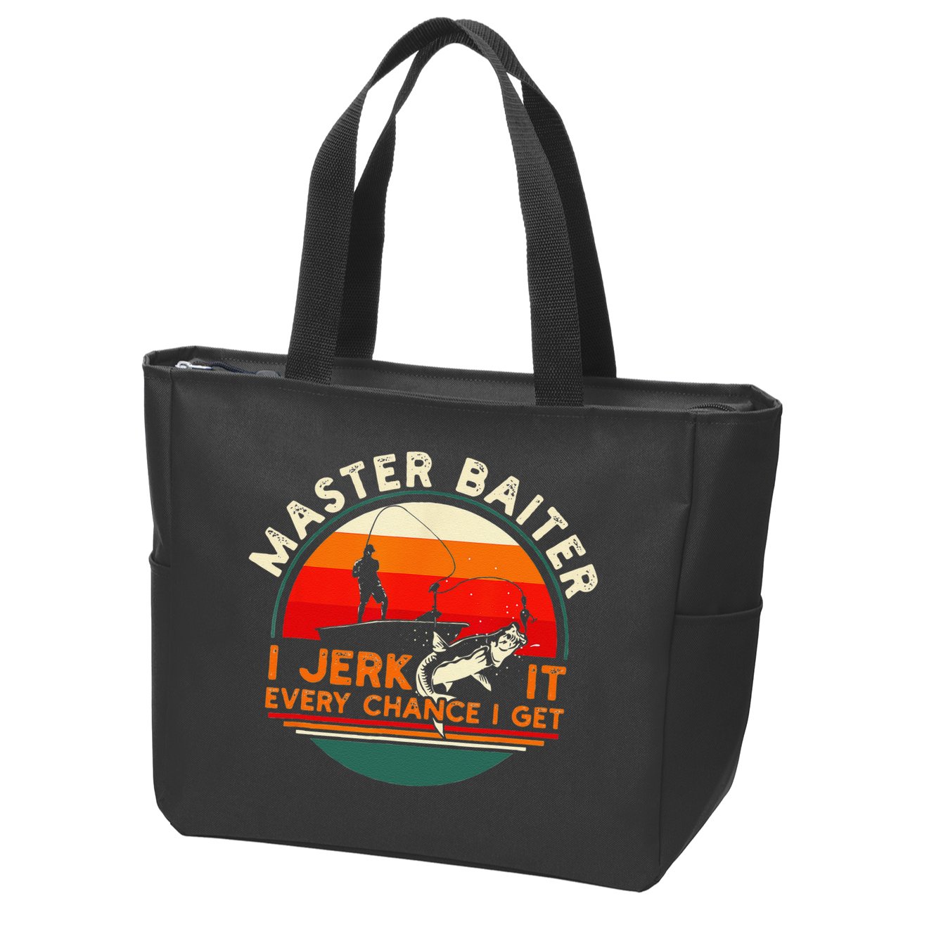 Master Baiter I’m Always Jerking My Rod For A Fishing Lovers Zip Tote Bag