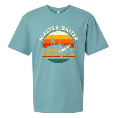 Master Baiter I’m Always Jerking My Rod For A Fishing Lovers Sueded Cloud Jersey T-Shirt