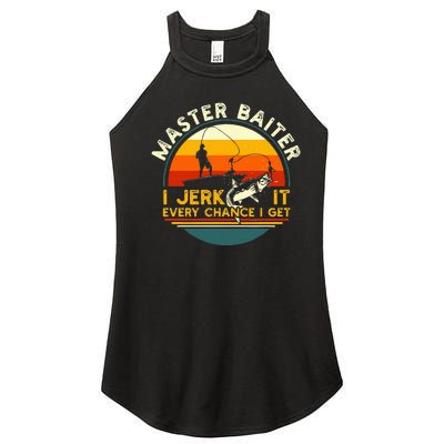 Master Baiter I’M Always Jerking My Rod For A Fishing Lovers Women’s Perfect Tri Rocker Tank