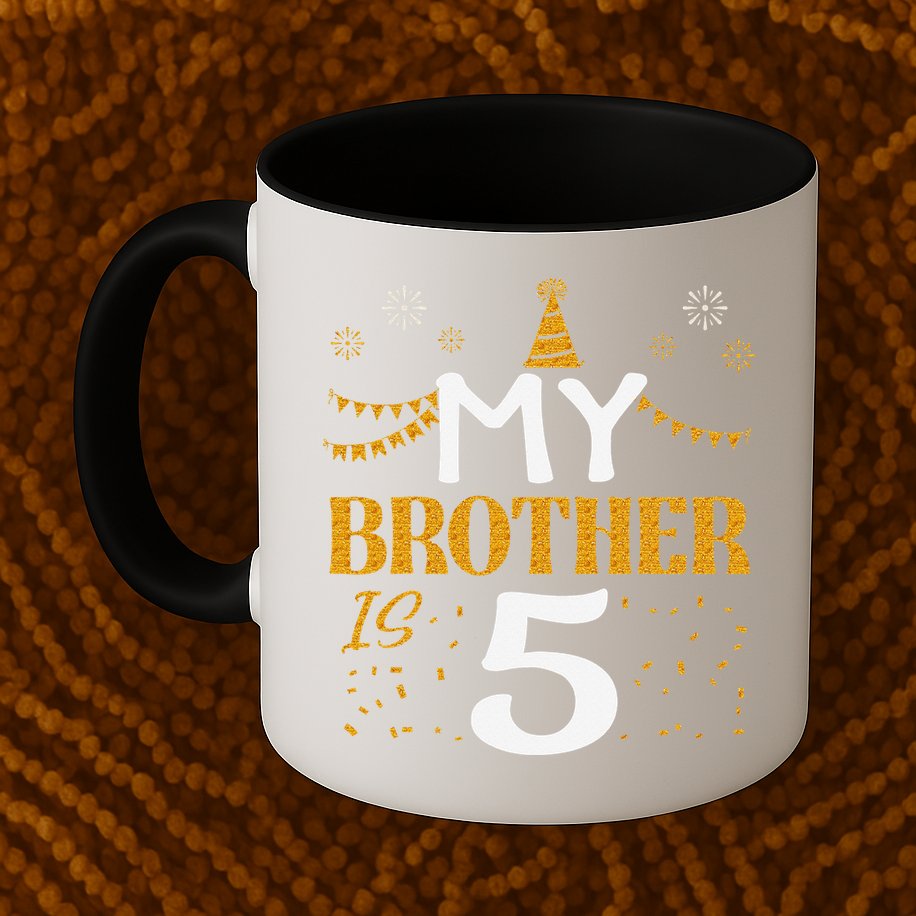 My Brother Is 5 5th Birthday 2020 5 Years Old Brother Gift Mug