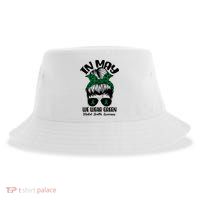 Messy Bun In May We Wear Green Mental Health Awareness Month Sustainable Bucket Hat