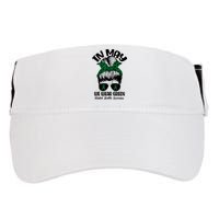 Messy Bun In May We Wear Green Mental Health Awareness Month Adult Drive Performance Visor