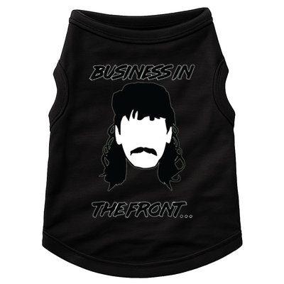 Mullet Business In The Front Party In The Back 80s Throwback Doggie Tank