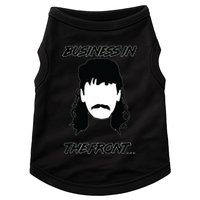 Mullet Business In The Front Party In The Back 80s Throwback Doggie Tank
