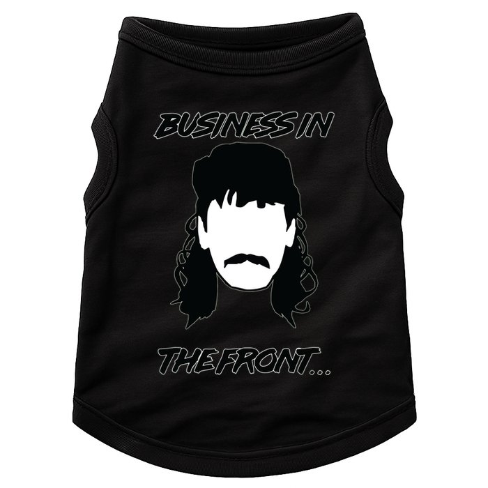 Mullet Business In The Front Party In The Back 80s Throwback Doggie Tank