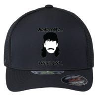 Mullet Business In The Front Party In The Back 80s Throwback Flexfit Unipanel Trucker Cap