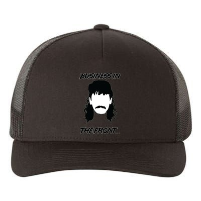 Mullet Business In The Front Party In The Back 80s Throwback Yupoong Adult 5-Panel Trucker Hat