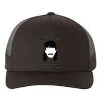 Mullet Business In The Front Party In The Back 80s Throwback Yupoong Adult 5-Panel Trucker Hat