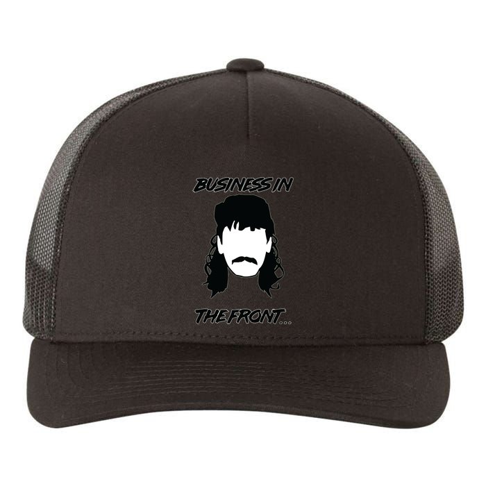 Mullet Business In The Front Party In The Back 80s Throwback Yupoong Adult 5-Panel Trucker Hat