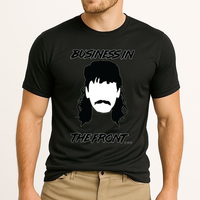 Mullet Business In The Front Party In The Back 80s Throwback Performance Shirt