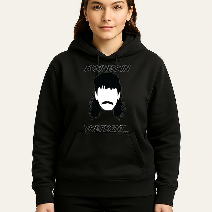 Mullet Business In The Front Party In The Back 80s Throwback Hoodie