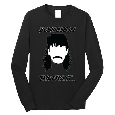 Mullet Business In The Front Party In The Back 80s Throwback Long Sleeve Shirt