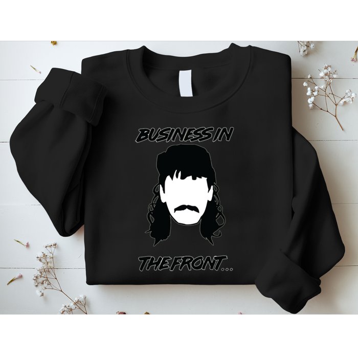 Mullet Business In The Front Party In The Back 80s Throwback Sweatshirt