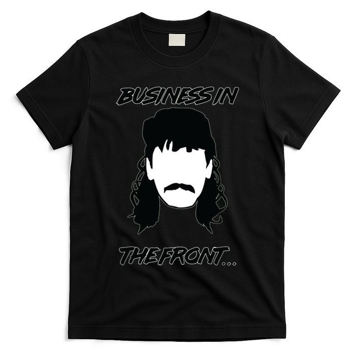 Mullet Business In The Front Party In The Back 80s Throwback T-Shirt