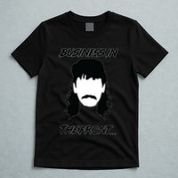 Mullet Business In The Front Party In The Back 80s Throwback T-Shirt