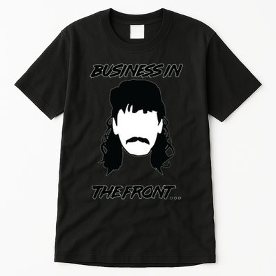 Mullet Business In The Front Party In The Back 80s Throwback Tall T-Shirt