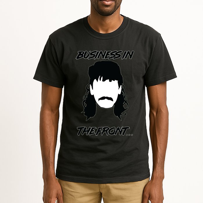 Mullet Business In The Front Party In The Back 80s Throwback Tall T-Shirt