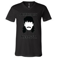 Mullet Business In The Front Party In The Back 80s Throwback V-Neck T-Shirt