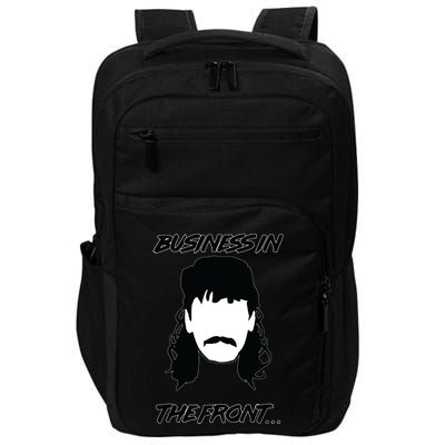 Mullet Business In The Front Party In The Back 80s Throwback Impact Tech Backpack