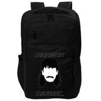 Mullet Business In The Front Party In The Back 80s Throwback Impact Tech Backpack