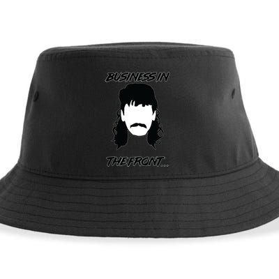 Mullet Business In The Front Party In The Back 80s Throwback Sustainable Bucket Hat