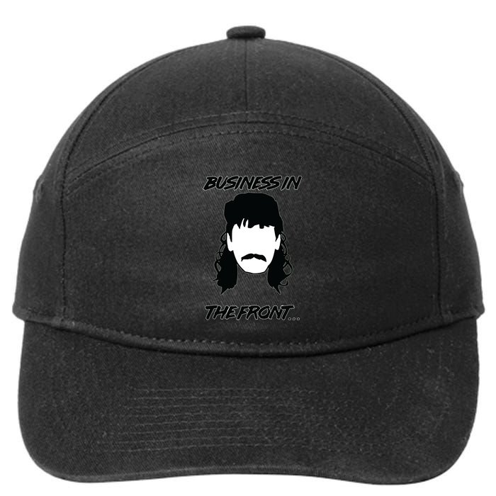 Mullet Business In The Front Party In The Back 80s Throwback 7-Panel Snapback Hat