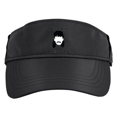 Mullet Business In The Front Party In The Back 80s Throwback Adult Drive Performance Visor