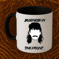 Mullet Business In The Front Party In The Back 80s Throwback Mug