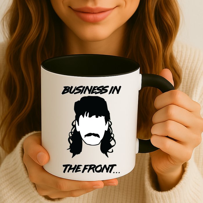 Mullet Business In The Front Party In The Back 80s Throwback Mug