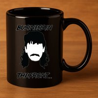 Mullet Business In The Front Party In The Back 80s Throwback 11oz C Handle Ceramic Mug